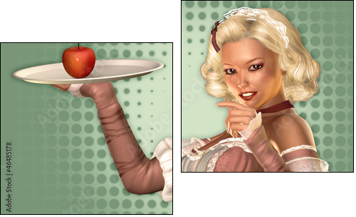 Eat more Fruits - Zweiteiliges Leinwandbild, Diptychon