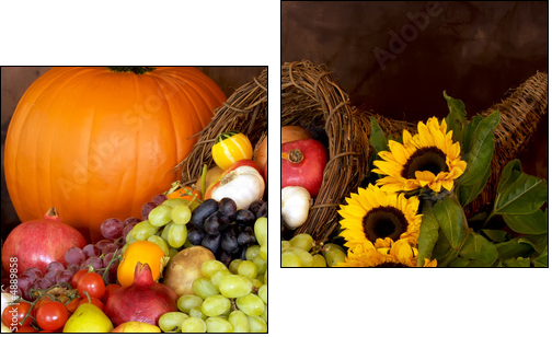 Thanksgiving Bounty - Zweiteiliges Leinwandbild, Diptychon