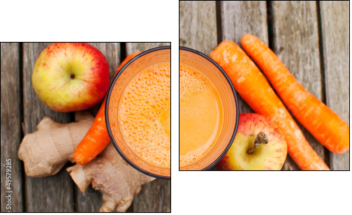 healthy juice - Zweiteiliges Leinwandbild, Diptychon