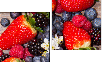 Berries - Zweiteiliges Leinwandbild, Diptychon