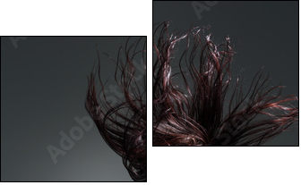 Woman dancing in studio - Zweiteiliges Leinwandbild, Diptychon