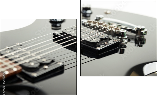 Gitara elektryczna - Zweiteiliges Leinwandbild, Diptychon