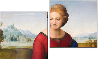 Madonna of the Meadow by Raphael (1505) - Zweiteiliges Leinwandbild, Diptychon