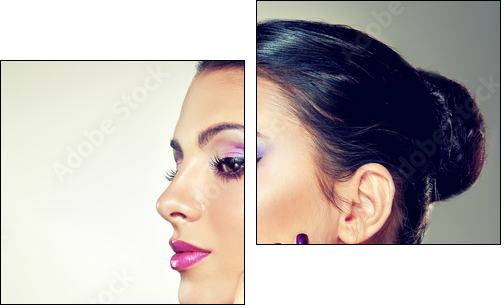 Beauty Portrait - Zweiteiliges Leinwandbild, Diptychon