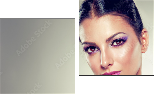 Portrait of a stylish girl - Zweiteiliges Leinwandbild, Diptychon