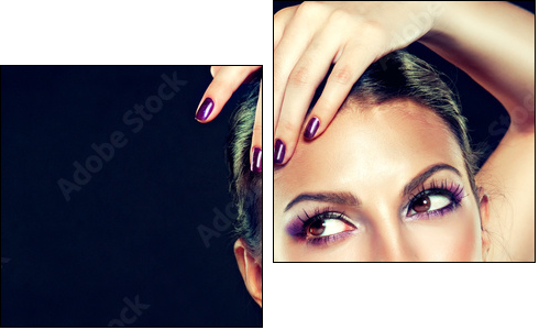 Beauty Portrait - Zweiteiliges Leinwandbild, Diptychon
