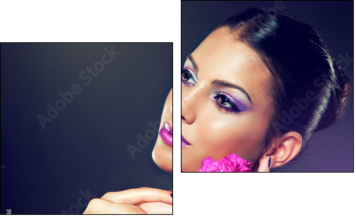 Beauty Portrait - Zweiteiliges Leinwandbild, Diptychon
