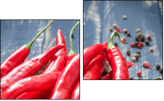 Chili - Zweiteiliges Leinwandbild, Diptychon