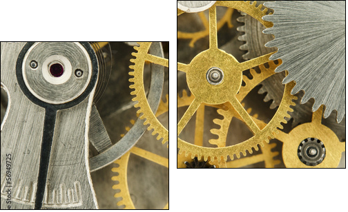clockwork - Zweiteiliges Leinwandbild, Diptychon