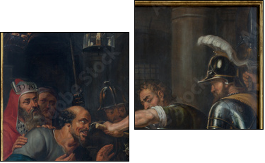 Antwerp - The Torture of Jesus by  Antoon de Bruyn - Zweiteiliges Leinwandbild, Diptychon