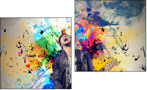 concert - Zweiteiliges Leinwandbild, Diptychon