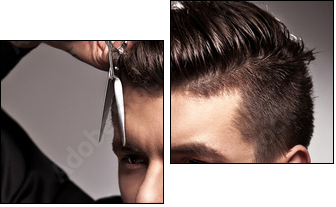 hairdresser - Zweiteiliges Leinwandbild, Diptychon