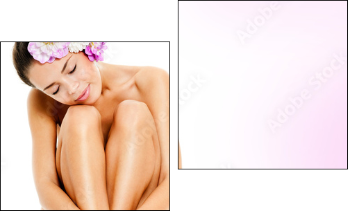 beautiful female figure. perfect skin. - Zweiteiliges Leinwandbild, Diptychon