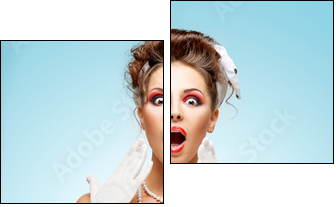 Full of emotions. - Zweiteiliges Leinwandbild, Diptychon