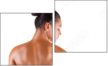 Female back - Zweiteiliges Leinwandbild, Diptychon