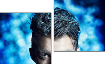 cold heart - Zweiteiliges Leinwandbild, Diptychon