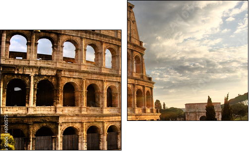 Roma, Colosseo - Zweiteiliges Leinwandbild, Diptychon