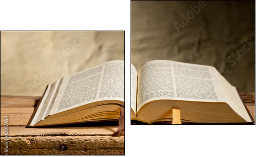 Bible - Zweiteiliges Leinwandbild, Diptychon