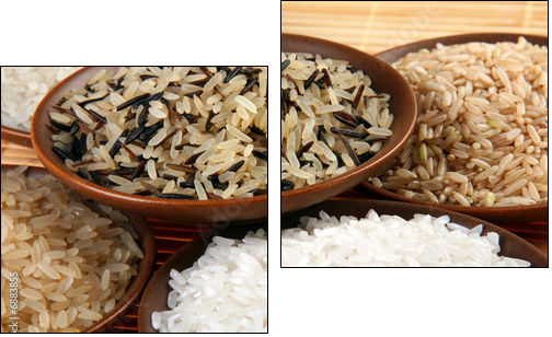 Rice set - Zweiteiliges Leinwandbild, Diptychon