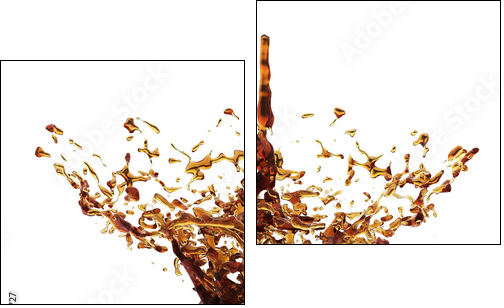 splash of liquid - Zweiteiliges Leinwandbild, Diptychon