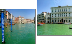 Venice. Grand Canal (panorama). - Zweiteiliges Leinwandbild, Diptychon