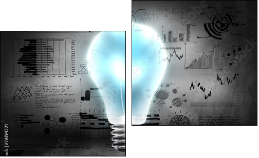 Business strategy - Zweiteiliges Leinwandbild, Diptychon