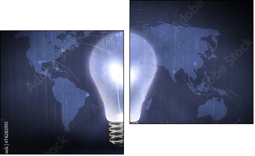 Global business - Zweiteiliges Leinwandbild, Diptychon