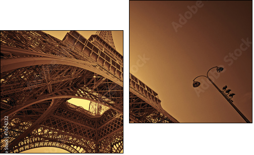 Paris - Zweiteiliges Leinwandbild, Diptychon