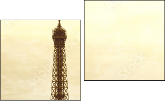 Old Eiffel Tower - Zweiteiliges Leinwandbild, Diptychon