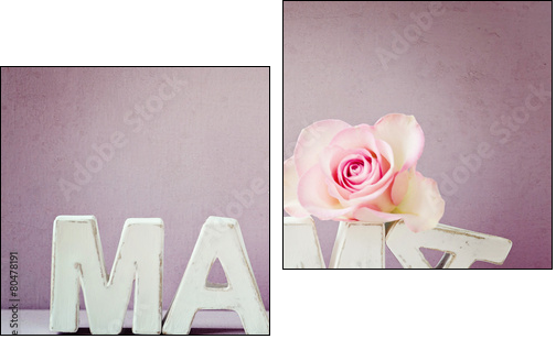 Blossom -love - Zweiteiliges Leinwandbild, Diptychon