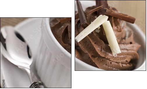 Mousse au Chocolat - Zweiteiliges Leinwandbild, Diptychon
