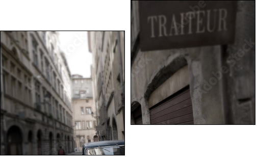 Retro car - Zweiteiliges Leinwandbild, Diptychon