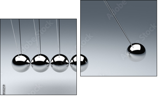 How you Spend your Time? The Time Cradle - Zweiteiliges Leinwandbild, Diptychon