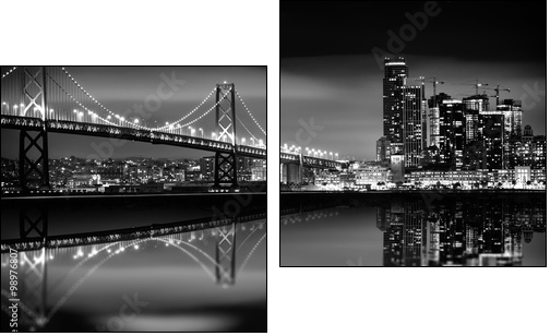 The San Francisco Bay - Zweiteiliges Leinwandbild, Diptychon