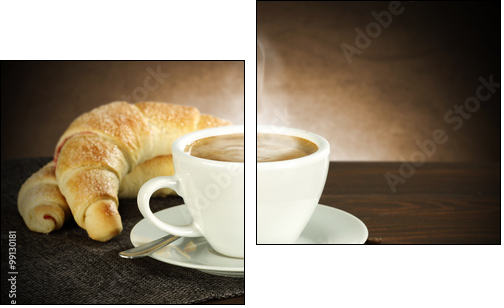 coffee  - Zweiteiliges Leinwandbild, Diptychon
