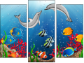 Triptychon - Dreiteiliges Leinwandbild