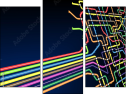 Triptychon - Dreiteiliges Leinwandbild