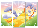 Triptychon - Dreiteiliges Leinwandbild
