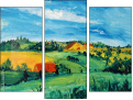 Triptychon - Dreiteiliges Leinwandbild