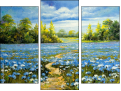 Triptychon - Dreiteiliges Leinwandbild