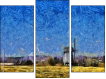 Triptychon - Dreiteiliges Leinwandbild