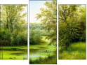 Triptychon - Dreiteiliges Leinwandbild