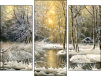 Triptychon - Dreiteiliges Leinwandbild