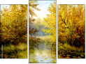 Triptychon - Dreiteiliges Leinwandbild
