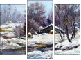 Triptychon - Dreiteiliges Leinwandbild