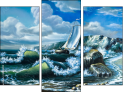 Triptychon - Dreiteiliges Leinwandbild