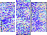 Triptychon - Dreiteiliges Leinwandbild