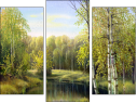 Triptychon - Dreiteiliges Leinwandbild