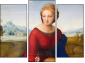 Triptychon - Dreiteiliges Leinwandbild