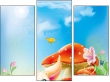 Triptychon - Dreiteiliges Leinwandbild